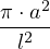 π⋅a2-
 l2